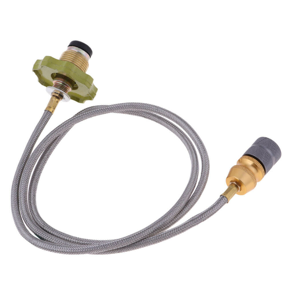 110cm Cooking Gas Tank Stove 12 in Hose Pipe Propane Refill Adapter Burner