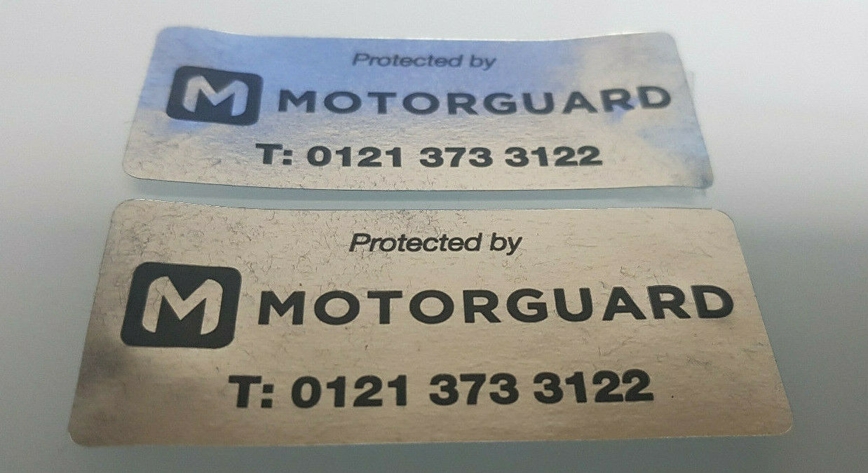 2x Clifford/Viper/MotorGuard Car Alarm Window Stickers
