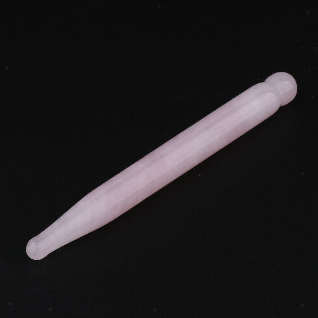 Crystal Jade Massage Tool Pen Board, Gua Sha Scraping Stick Roller with Smooth