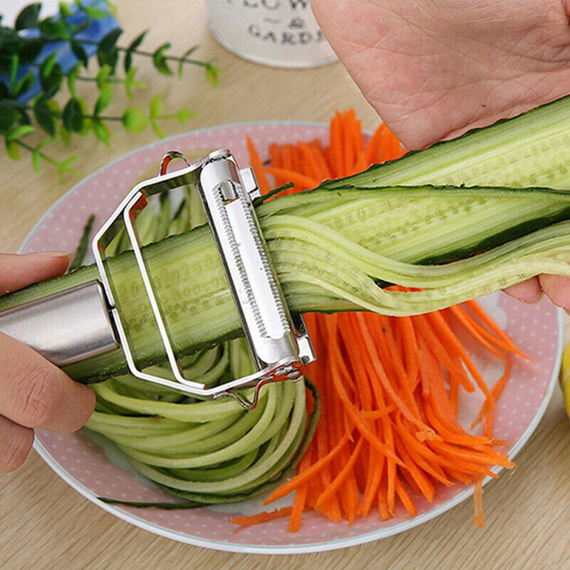 1Pc Potato Peeler Vegetable Grater Cabbage Cutter Slicer Stainless Steel .l8