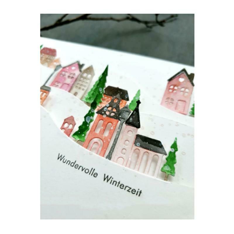 House Metal Cutting Dies Stencil DIY Scrapbooking Album Paper Card Template Mold