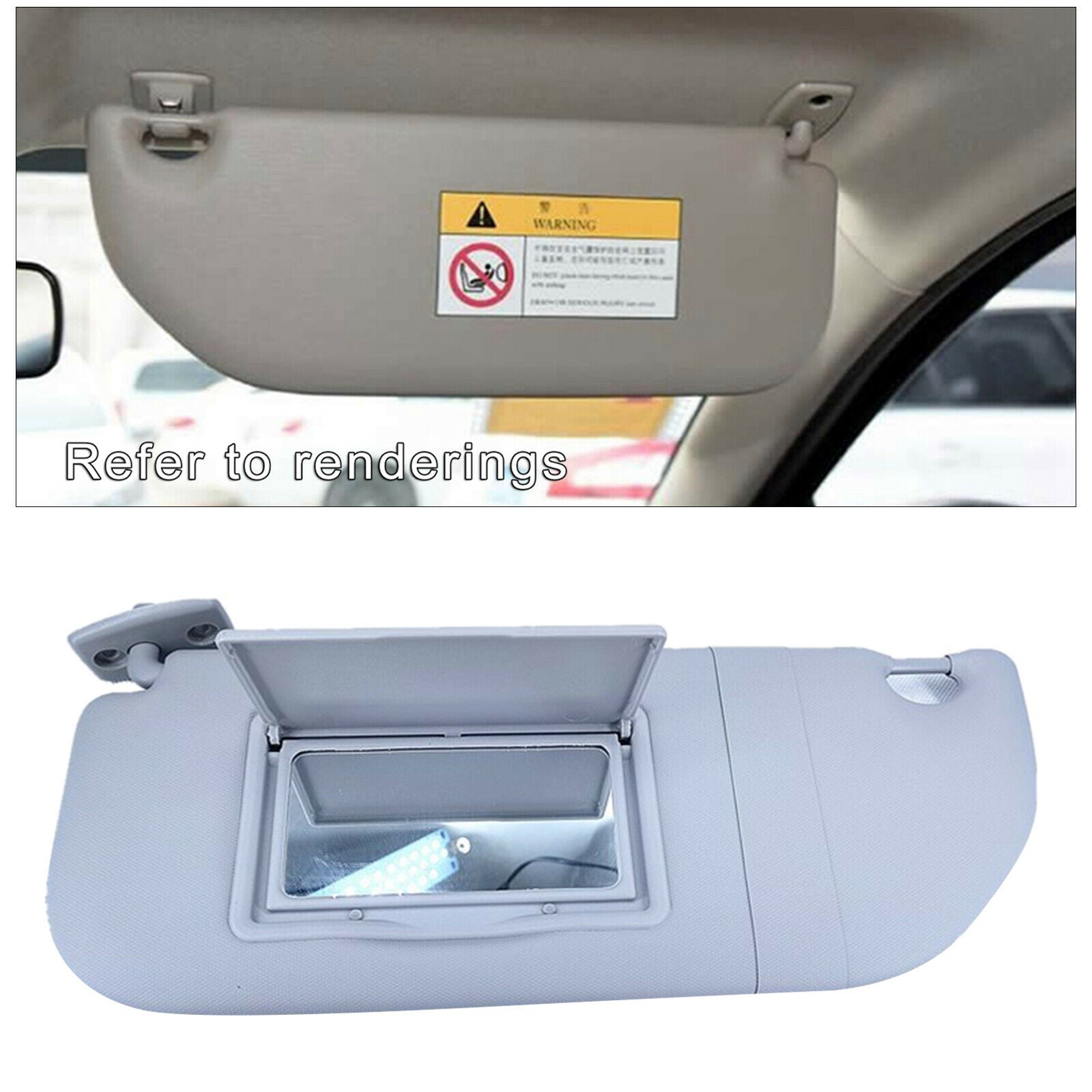 Sun Visor Shield Shade Board Replaces for Citroen C3 Spare Parts Left