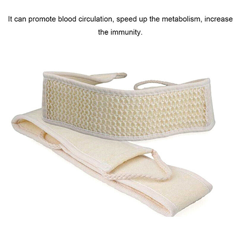Long Back Towel Rubbing Bath Brush Double Sided Exfoliating Scrubber Skin.l8