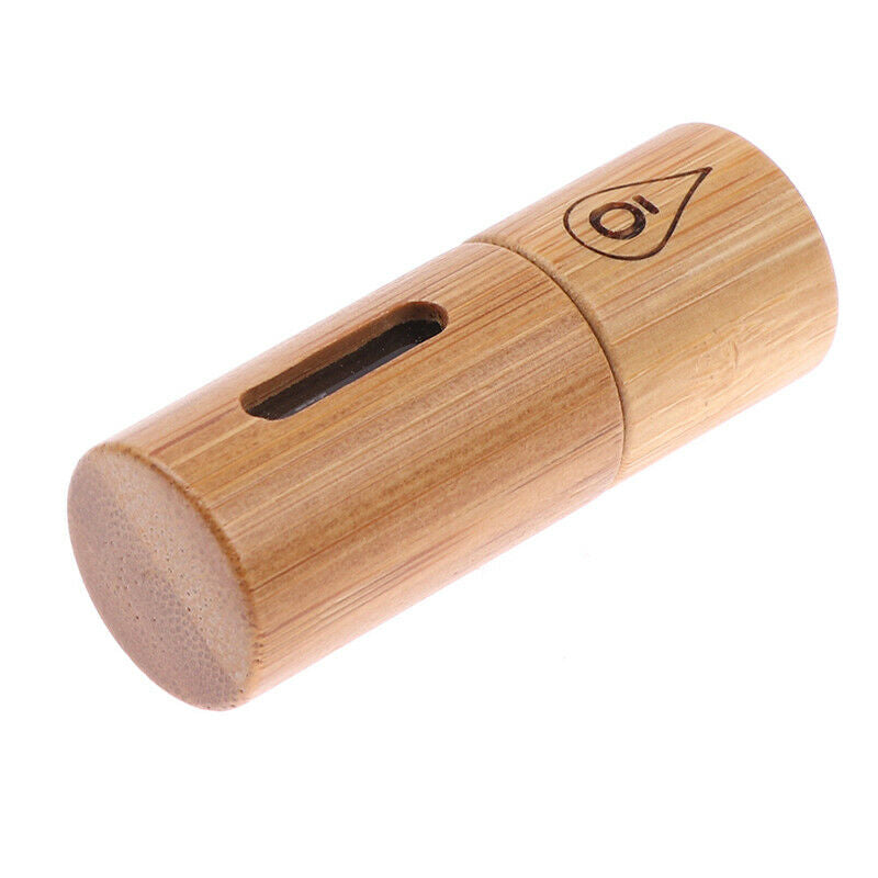 Bamboo Wood Bottle Perfume Empty Oil Bottle Stainless Roll On Ball Aromat.l8