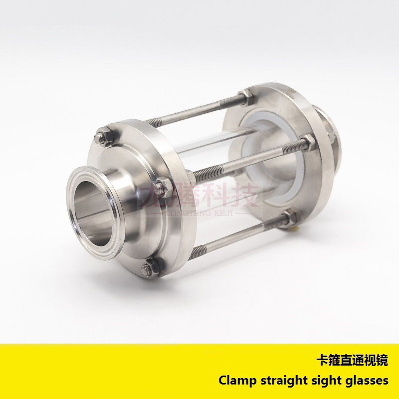 1PC 38mm 1-1/2" Pipe OD 304 Stainless Steel San Tri Clamp Straight Sight Glasses