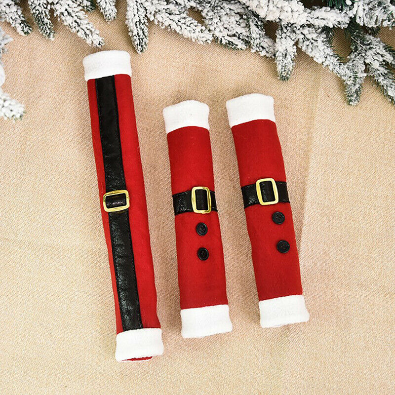 3pcs/set Christmas Refrigerator Door Handle Gloves Household Decorative O.l8