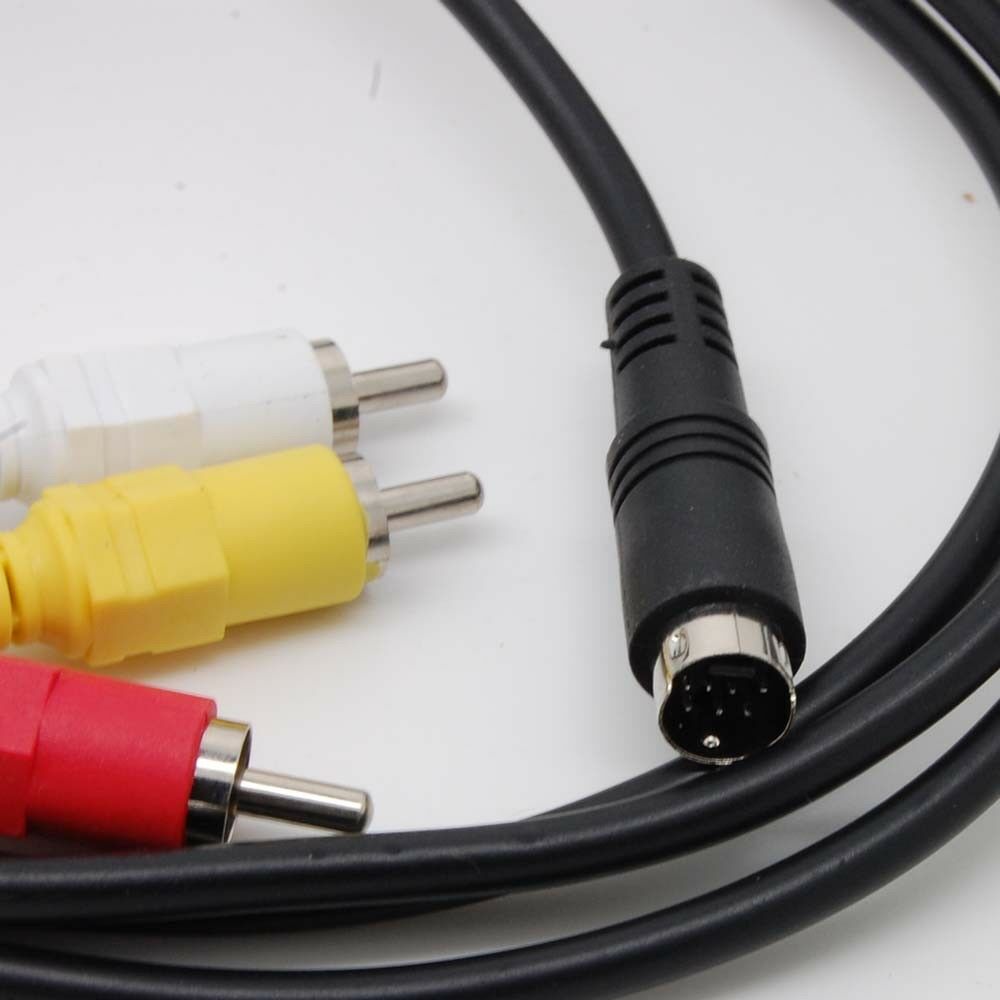 5FT 7Pin S-Video Male To 3 RCA Male Composite Video AV Cable For PC TV Laptop
