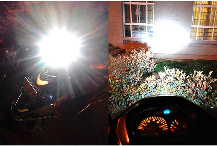 DC12V 18W H4 Motorcycle LED Headlight Blub DRL 1600LM 6000K Direct Replacement