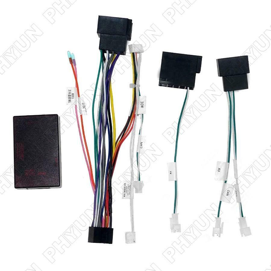 16 PIN Android Radio Wiring Harness w/ Canbus Box For Mercedes-Benz W209 W203