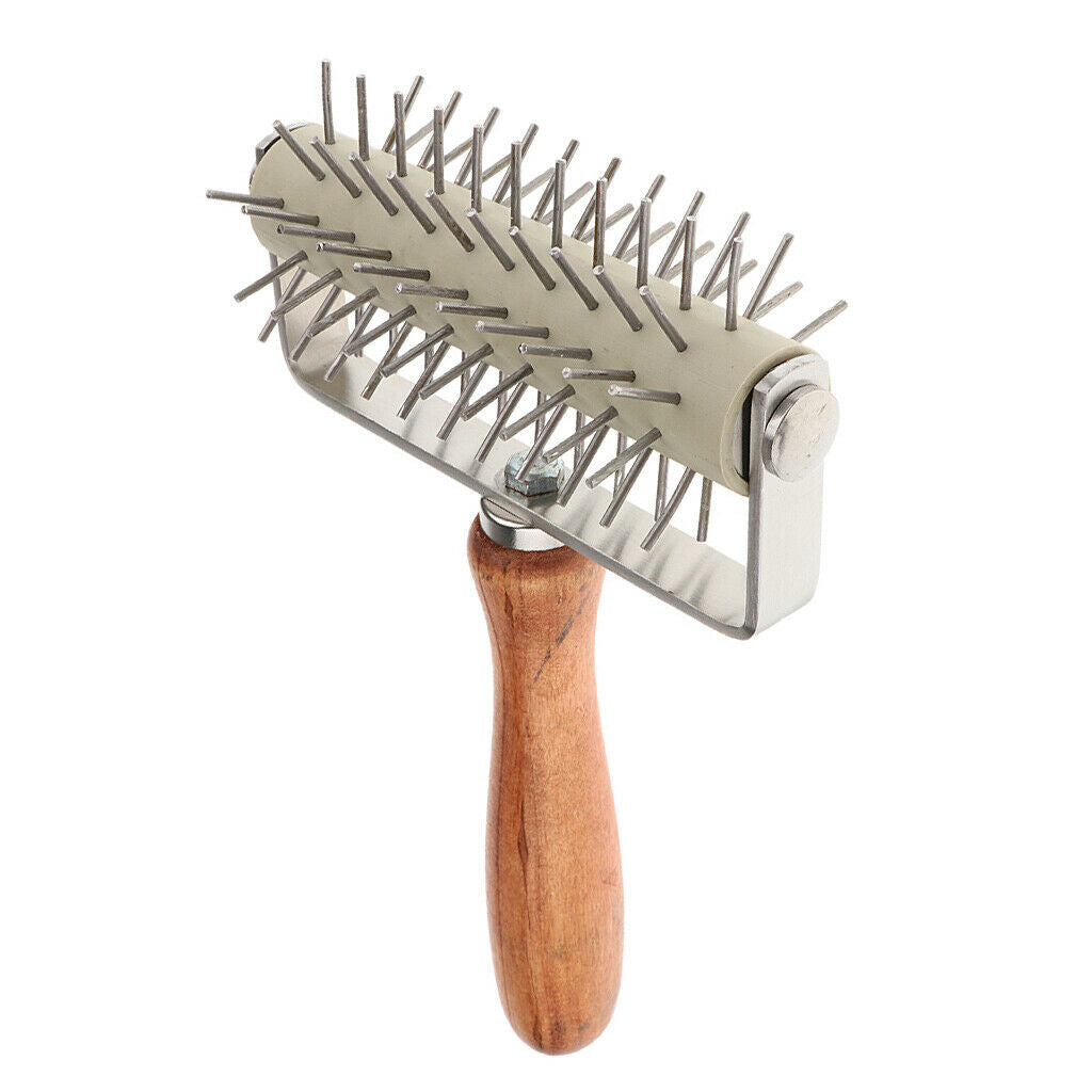 Docker Cutter Stainless Steel + Wood Docker Laminating Ruffle Roller