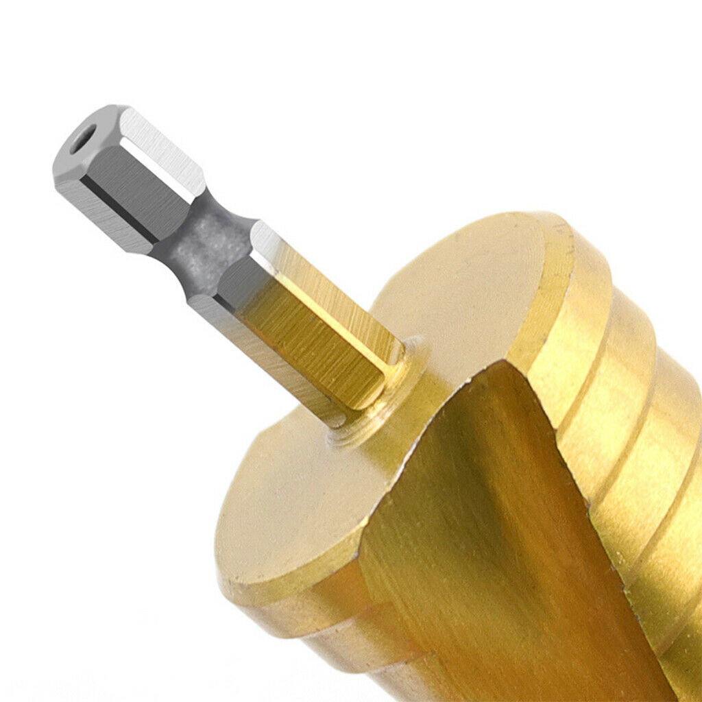 Spiral Groove Step Drill Bits Set Peeling Drill Taper Drill DIY Sheet Metal