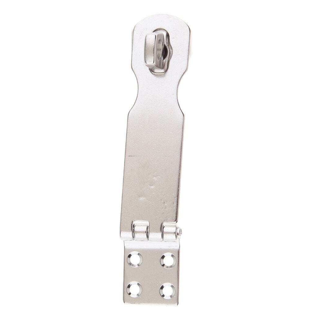 4 pieces Stainless Steel Polished Door Buckle Bolt Barn Hardware Padlock