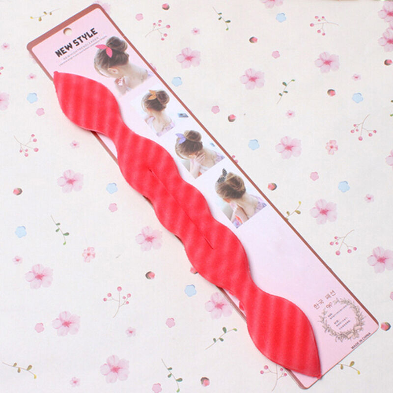 Rabbit Ear Magic Sponge Hair Styling Curler Roller Donut Bun Maker Twist'Tool XC