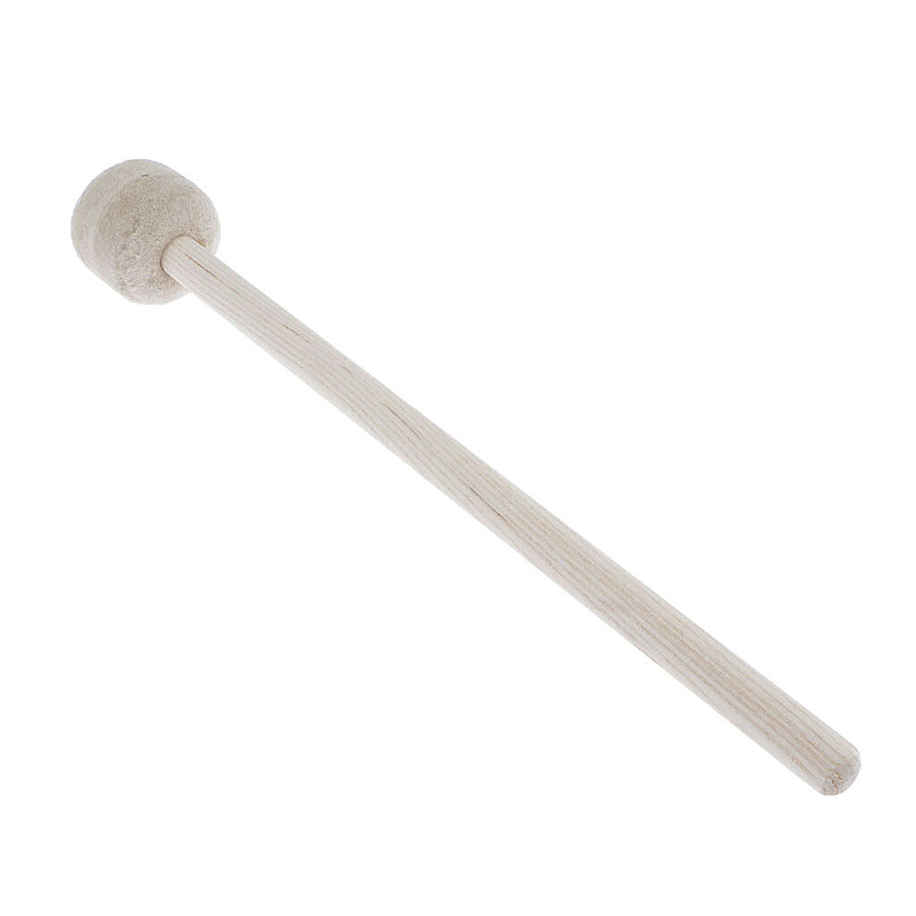 Drum Mallet with Wool Felt Head Instrument Percussion Accessory for Marching