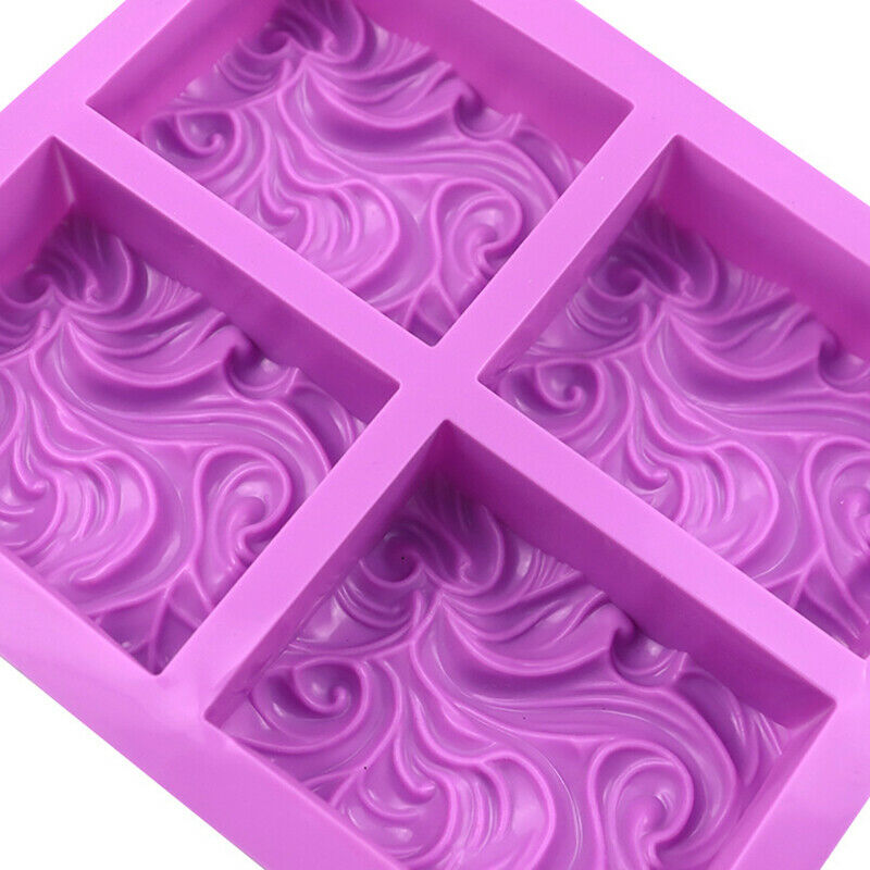 wavy flower silicone handmade soap mold mold DIY plaster mold oil soap mold SJ