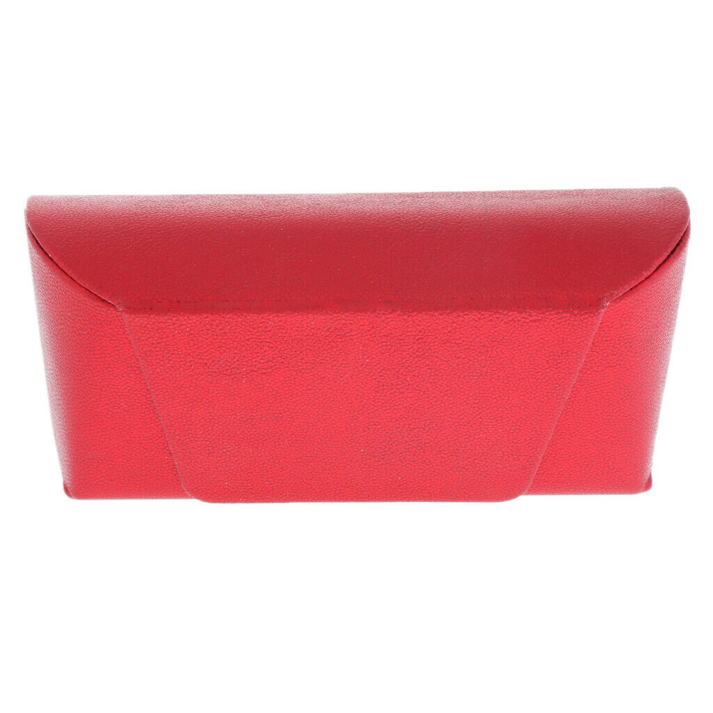 Portable Metal Glasses Pouch Case Eyeglass Sunglass Storage Box Red