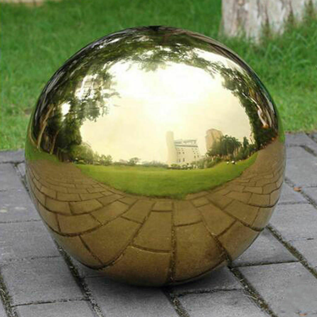 304Stainless Hollow Ball Seamless Mirror Ball Sphere Outdoor Garden - 225mm