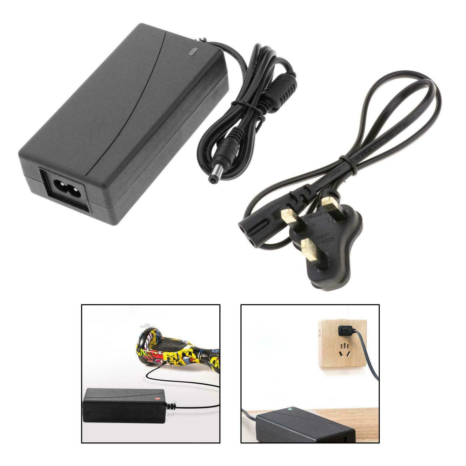 Power Supply Diameter 5.5mm 42V Charger for Electric Bike Scooter Skateboard
