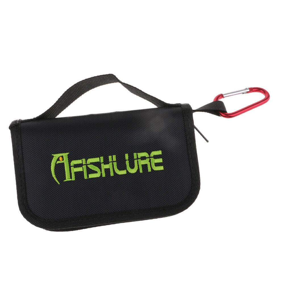 Fishing Spoon Lure Bag Waterproof Tackle Bag Wallet Spinner Baits Jig Fishhook -