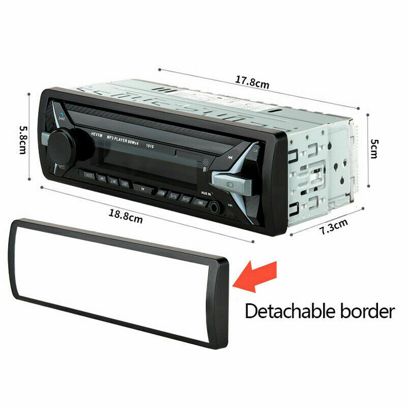 4-Channel Digital Bluetooth Audio USB/SD/FM/WMA/MP3 Radio Stereo Player Unit Kit