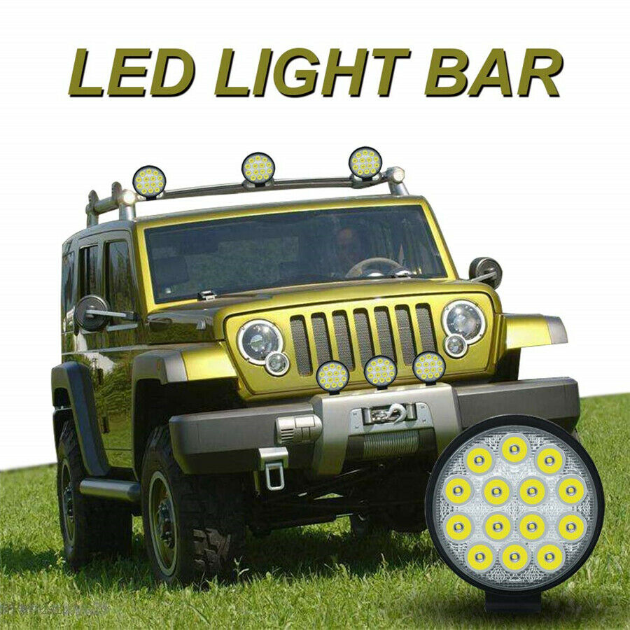 4.5'' 70W Round LED Work Light Fog Driving Lamp Offroad SUV 4X4 Off-road PCS