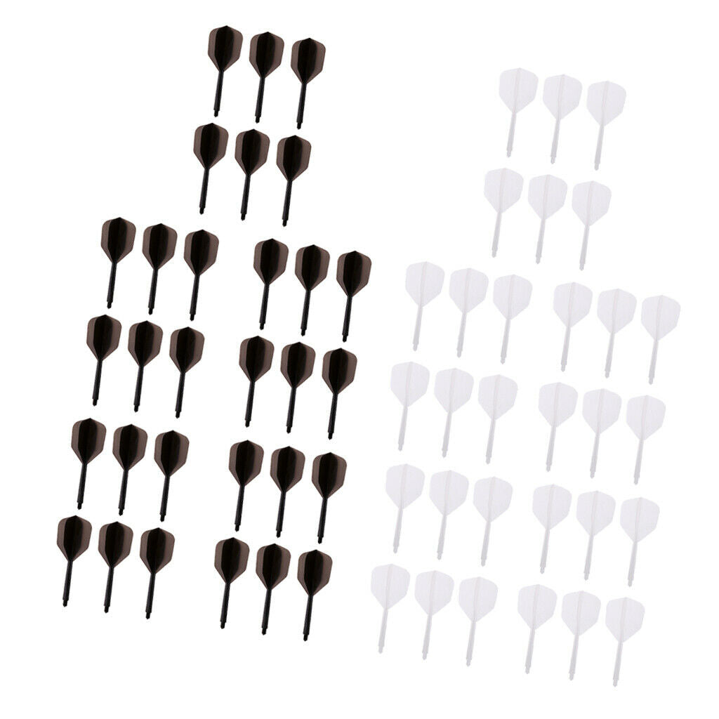 Bulk 60pcs Pro Dart Shafts Stems Plastic for 2BA Thread Barrels Supplies