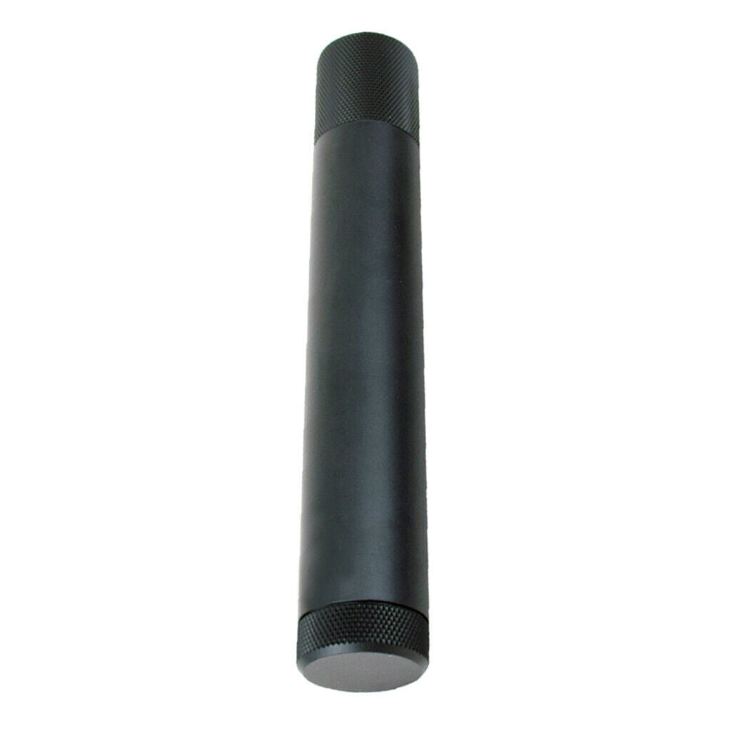 1x Cigar Tube Zinc Alloy Humidor Holder Cigar Case Portable Storage Black