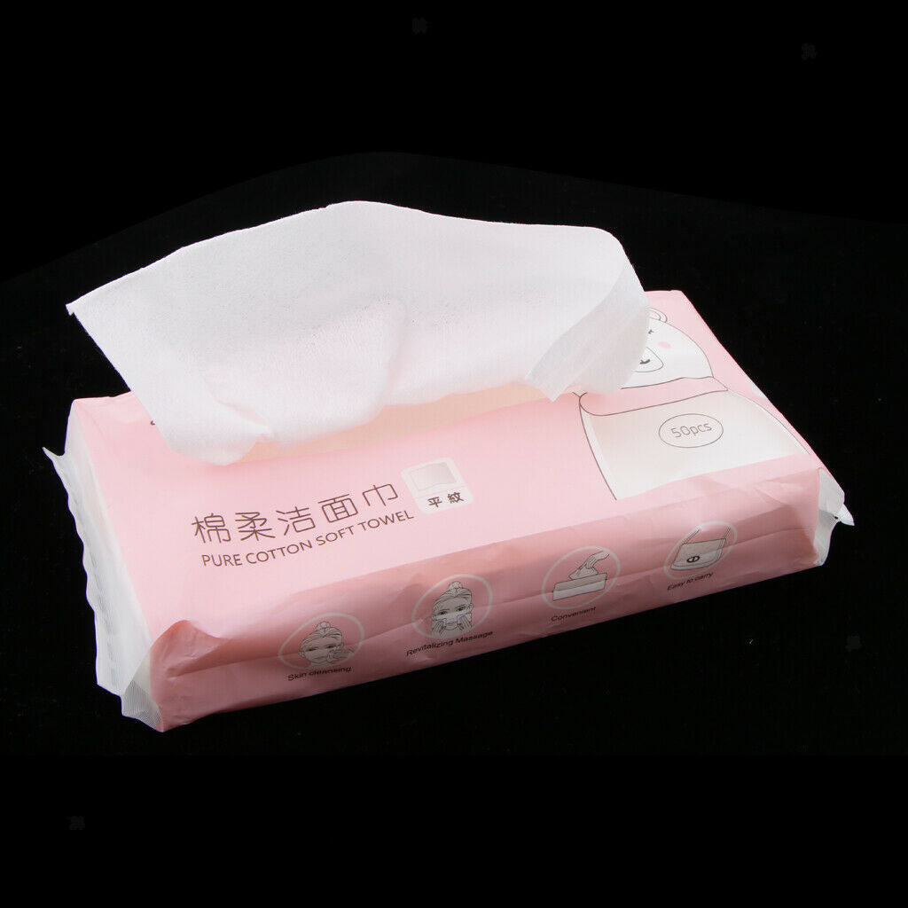 Makeup Facial Soft Cut Cotton Pads 20x20 Cm 50 Sheets