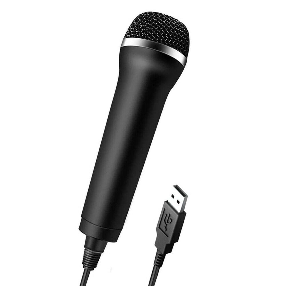 USB Wired Microphone Karaoke Mic for PlayStation 4 PS4 Switch Wii Xbox PC