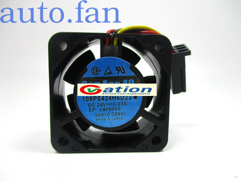 For SANYO 109P0424H6D22 Inverter Cooling fan For Fanuc DC24V 0.07A 4CM 3pin