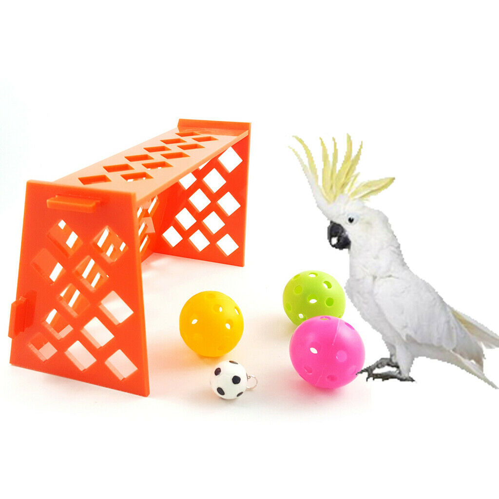 Parakeet Parrot Training Toys Parakeet Cockatoo Mini Soccer Play for Fun
