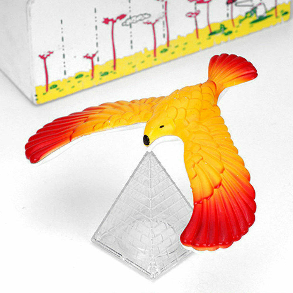 Amazing Balancing Eagle with Pyramid Standing  Bird Desk