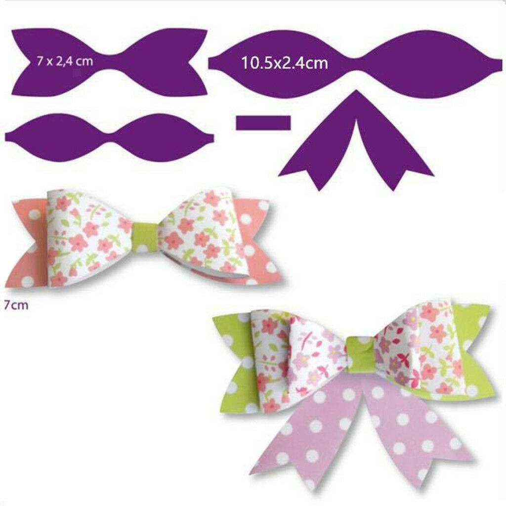Cute Bow Metal Cutting Dies Stencil Scrapbooking Paper Cards Embossing Decor