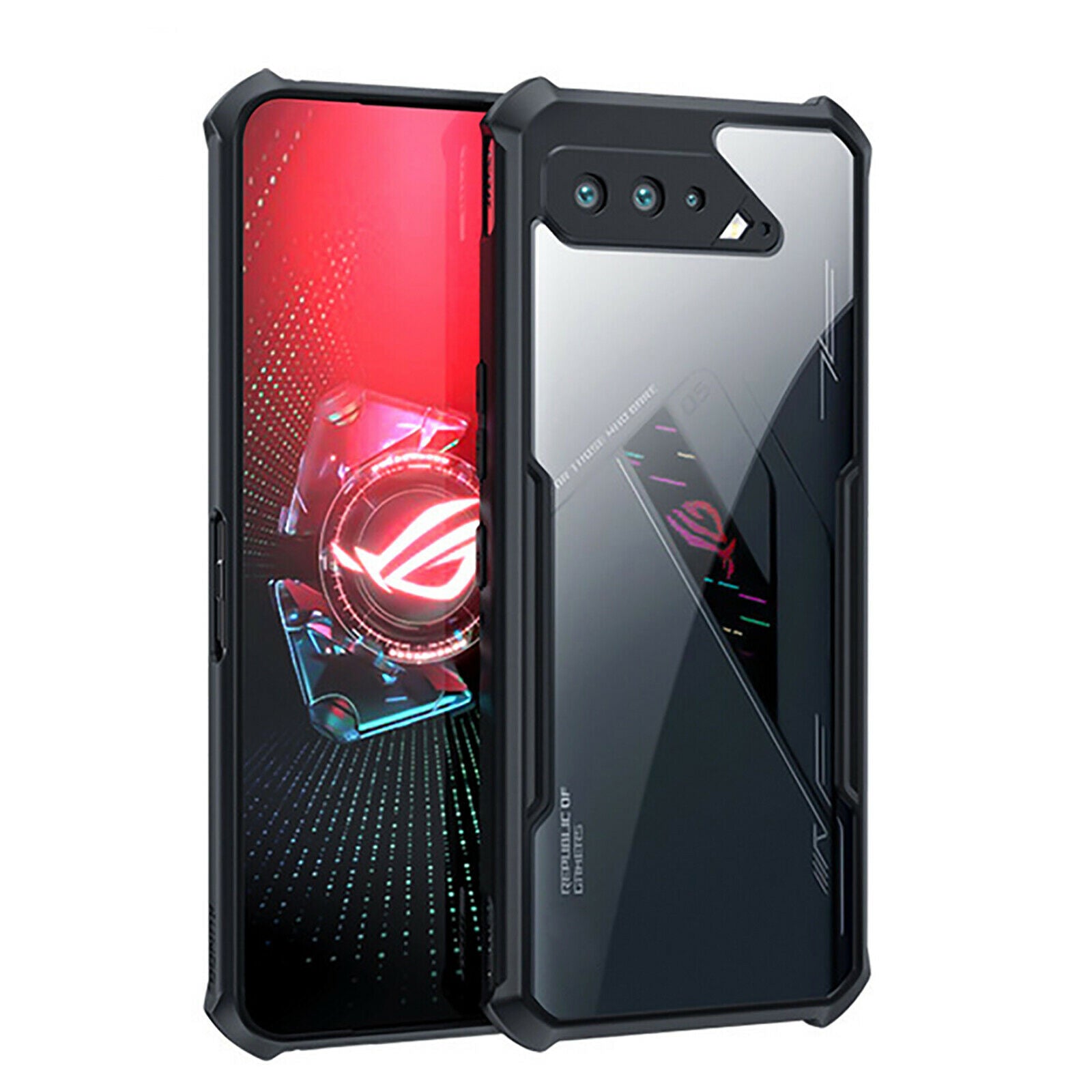 for ASUS ROG Phone5 TPU+PC Soft Protective Case Shock-proof Shell Back Cover