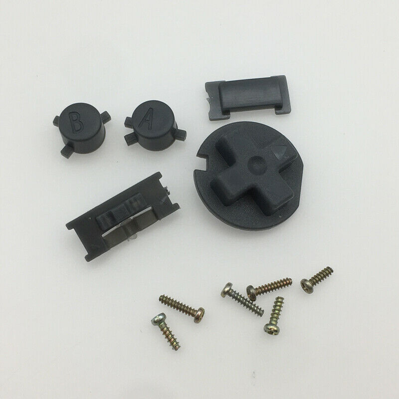 Power ON OFF A B button D-Pad Buttons Keypads Screw Kits for Game Boy GB/GBC/GBA