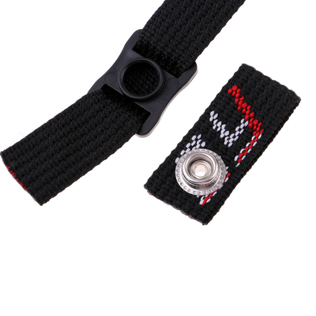 5 Count Durable Black Nylon Ice Hockey Helmet Replacement Chin Straps Loops