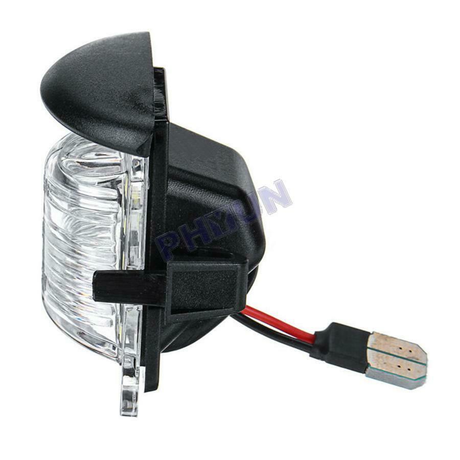 For 07-18 Jeep Wrangler JK Rear License Plate Light Bumper Lamp Clear Lens White