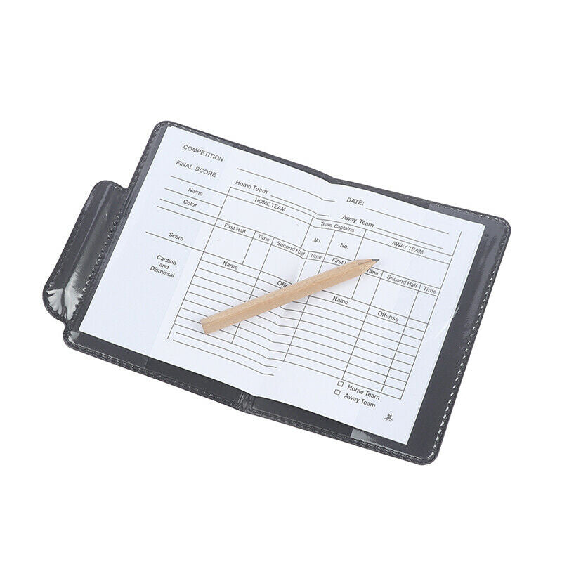Sport Football Soccer Referee Wallet Notebook with Red Card And Yellow CardA KX
