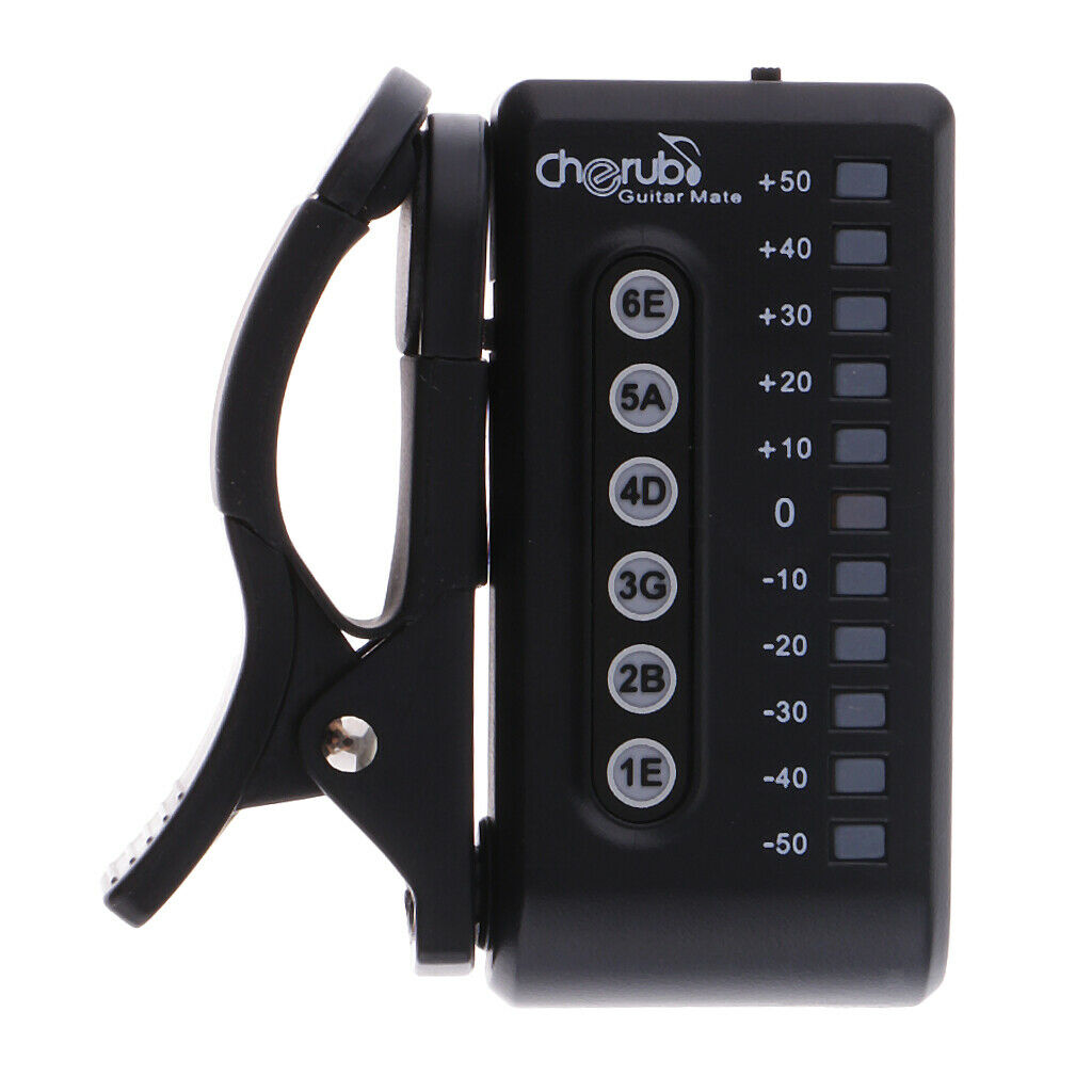 Cherub WST-550G Guitar Matte Clip-on Tuner for Electric Guitars
