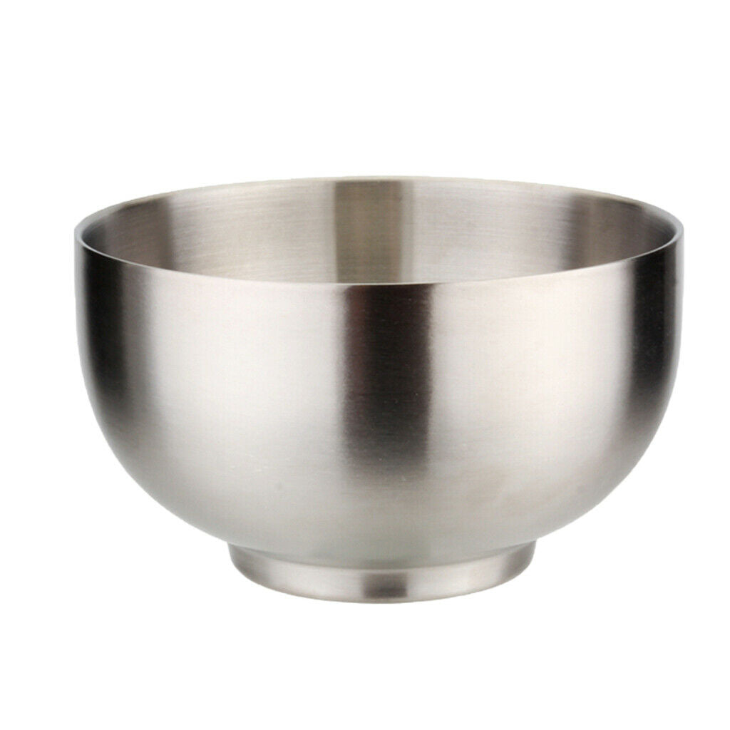 2 Pieces Stainless Steel Bowl Double Walled Soup Serving Bowl 5.5 Inch