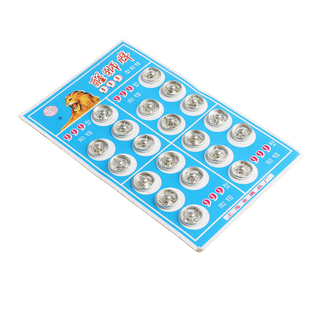50 pair Sew on Metal Snap Fastener Button Press Button DIY Sewing Craft 12mm