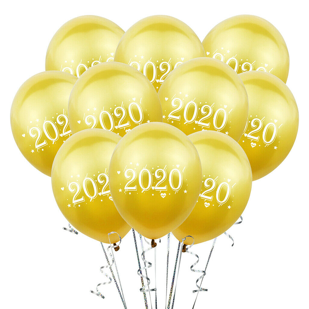 40pcs New Year Balloons Decorations New Year Wedding Favors Accessories