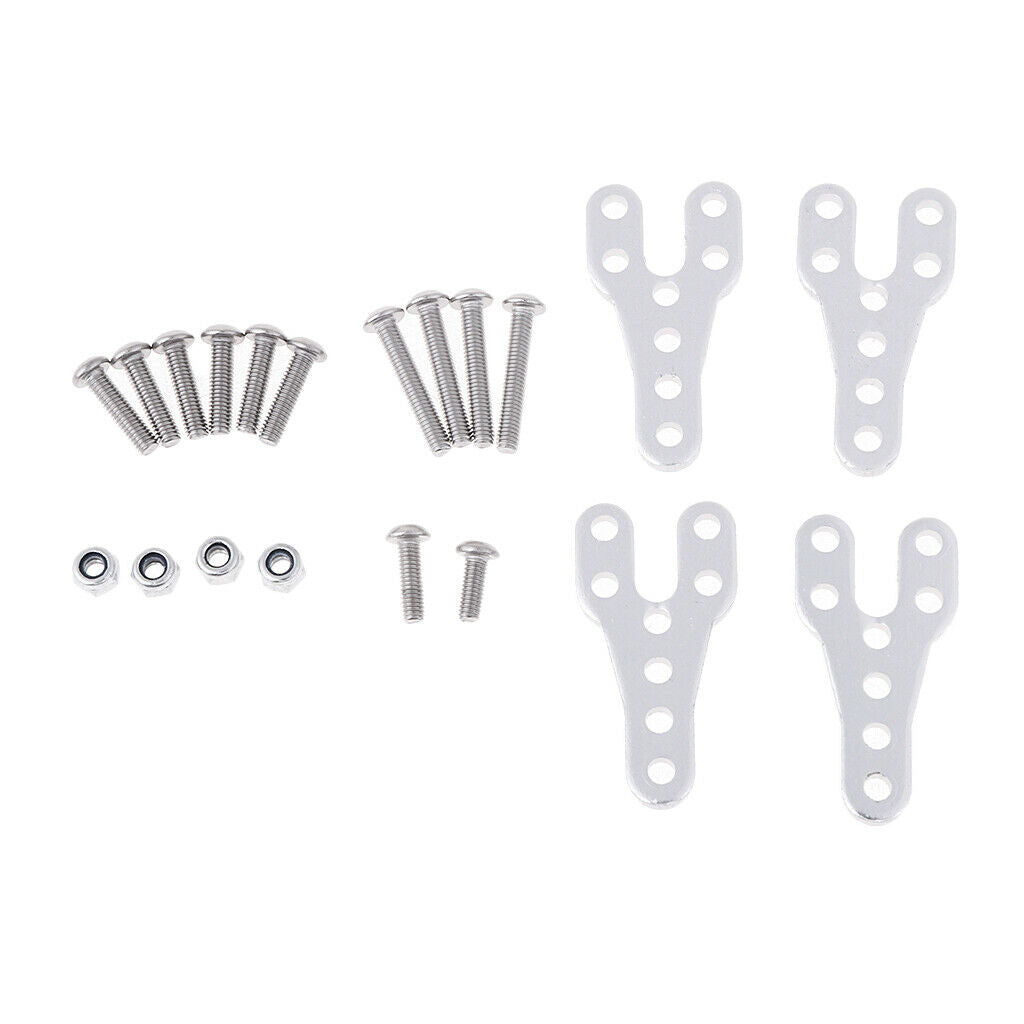 4 Pcs RC Track Body Parts Mounting Plates for SCX10 D90 Shock Absorbers