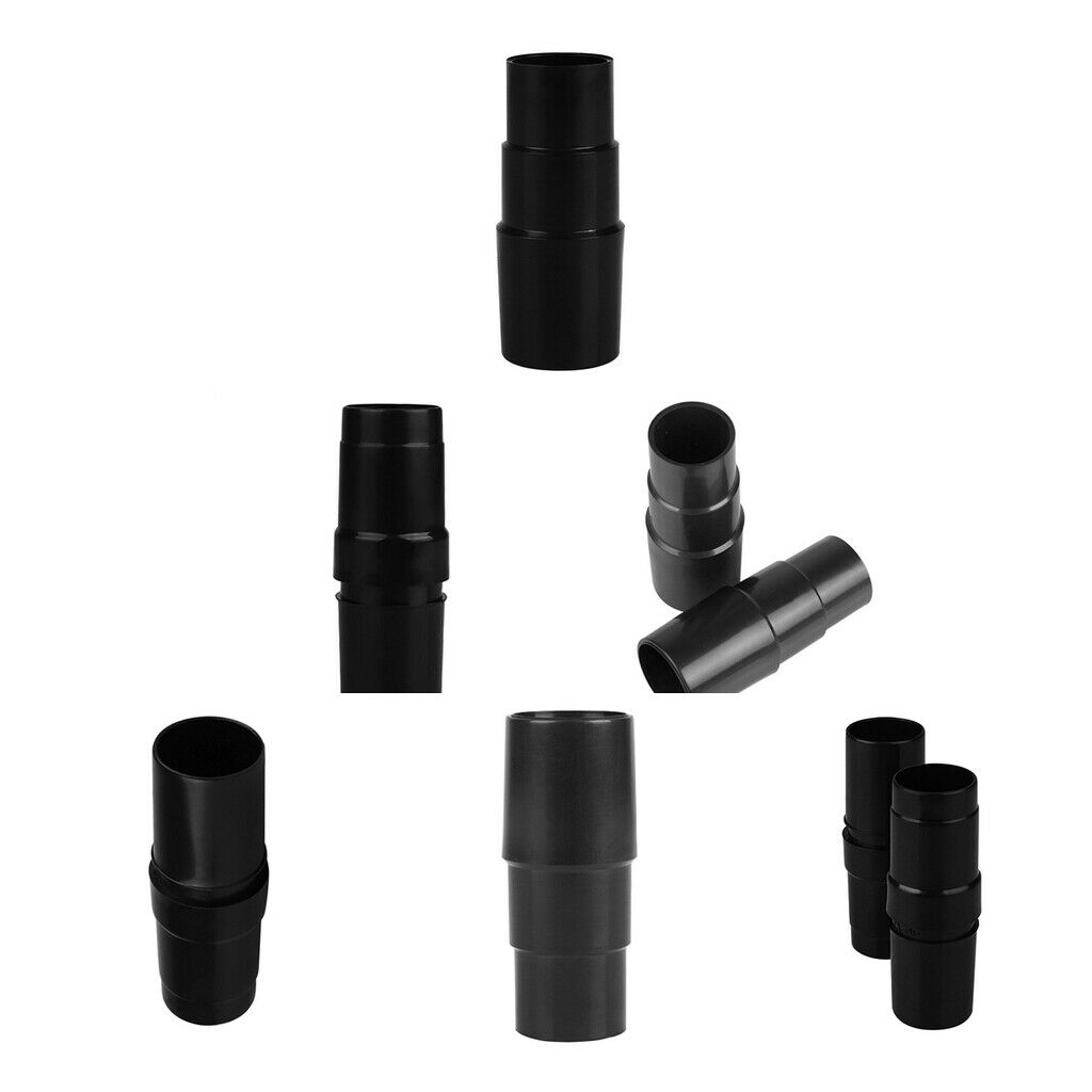8Pcs Vacuum Cleaner Hose Adapter Converter Attachment 32mm Connector Black