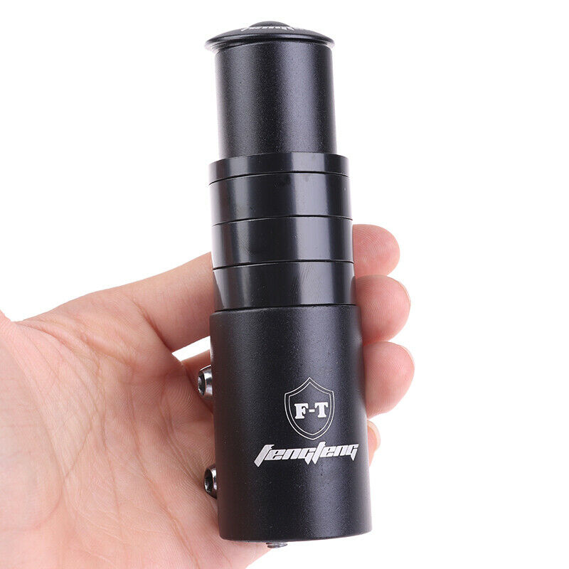 12cm Bicycle Handlebar Extender Fork Stem Rise Up Extension Heads Up BlackBDDD