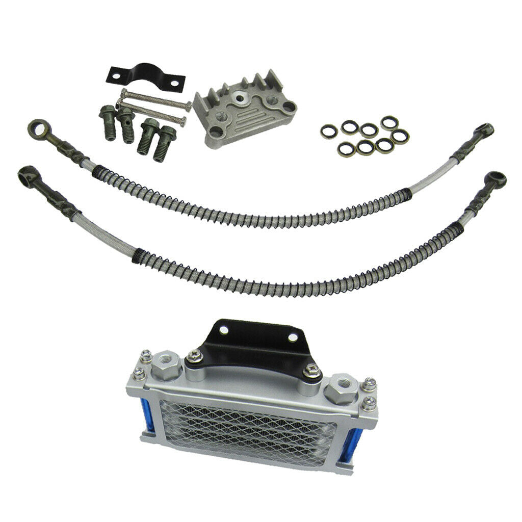 Engine Oil Cooler Radiator & CNC Plate Cooling for 125/140cc Pit Bike
