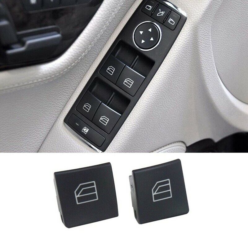 4PCS Driver Window Switch Button Covers for Mercedes Benz C-Class W204 E-ClassL7