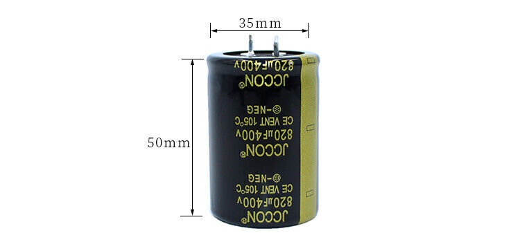 1pcs 400v820uf Aluminum electrolytic capacitor Inverter welding machine 35x50mm