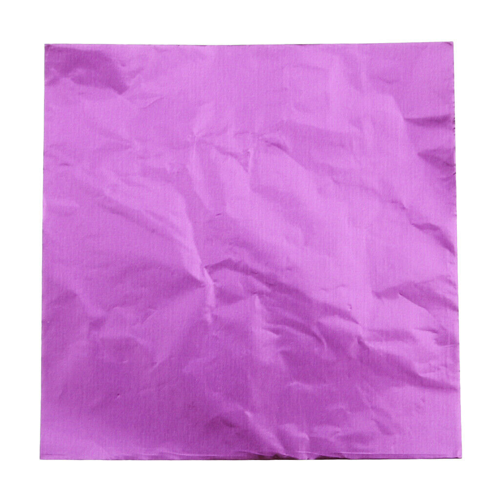 500Pcs Assorted Aluminum Foil Candy Sweets Wrappers DIY Wrapping Paper Sheet