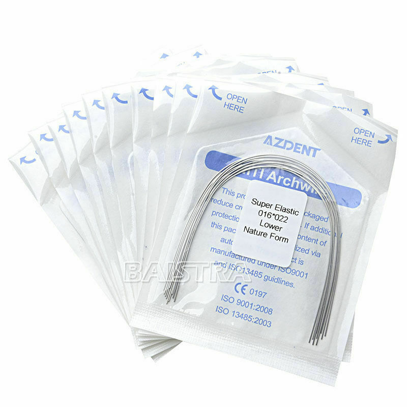 20Bags Dental Ortho Niti Arch Wire Super Elastic Rectangular 16*22 Lower AZDENT